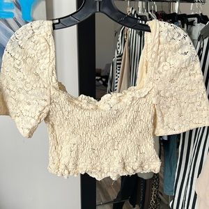 Crochet like crop top